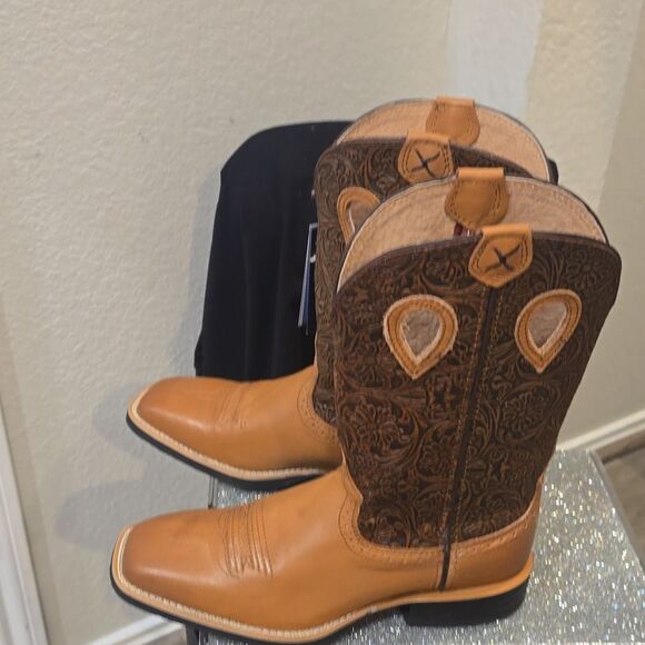 Twisted X Ruff Stock Western Performance Boots- Broad Square Toe - Picture 12 of 13